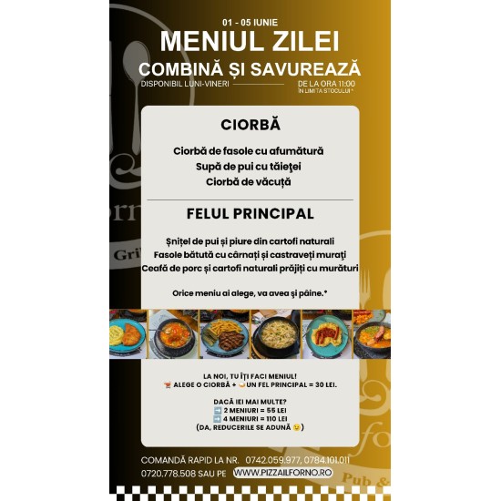 Meniul Zilei Felul II