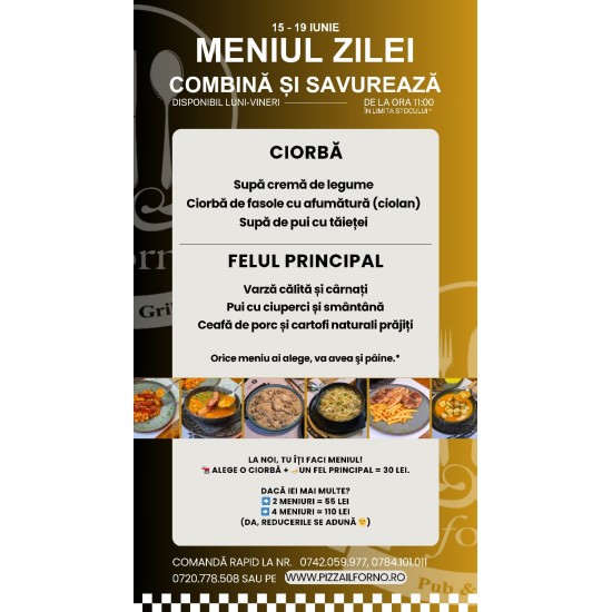 Meniul Zilei Felul II