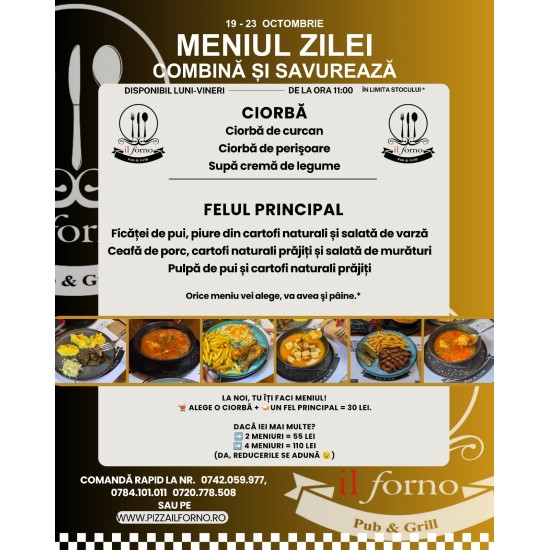 Meniul Zilei Felul I