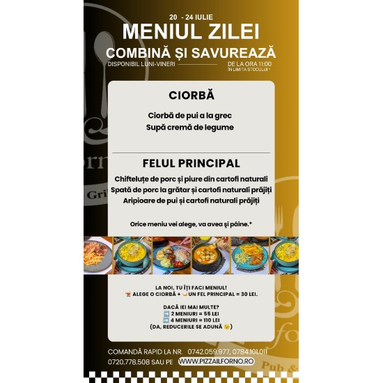 Meniul Zilei Felul II